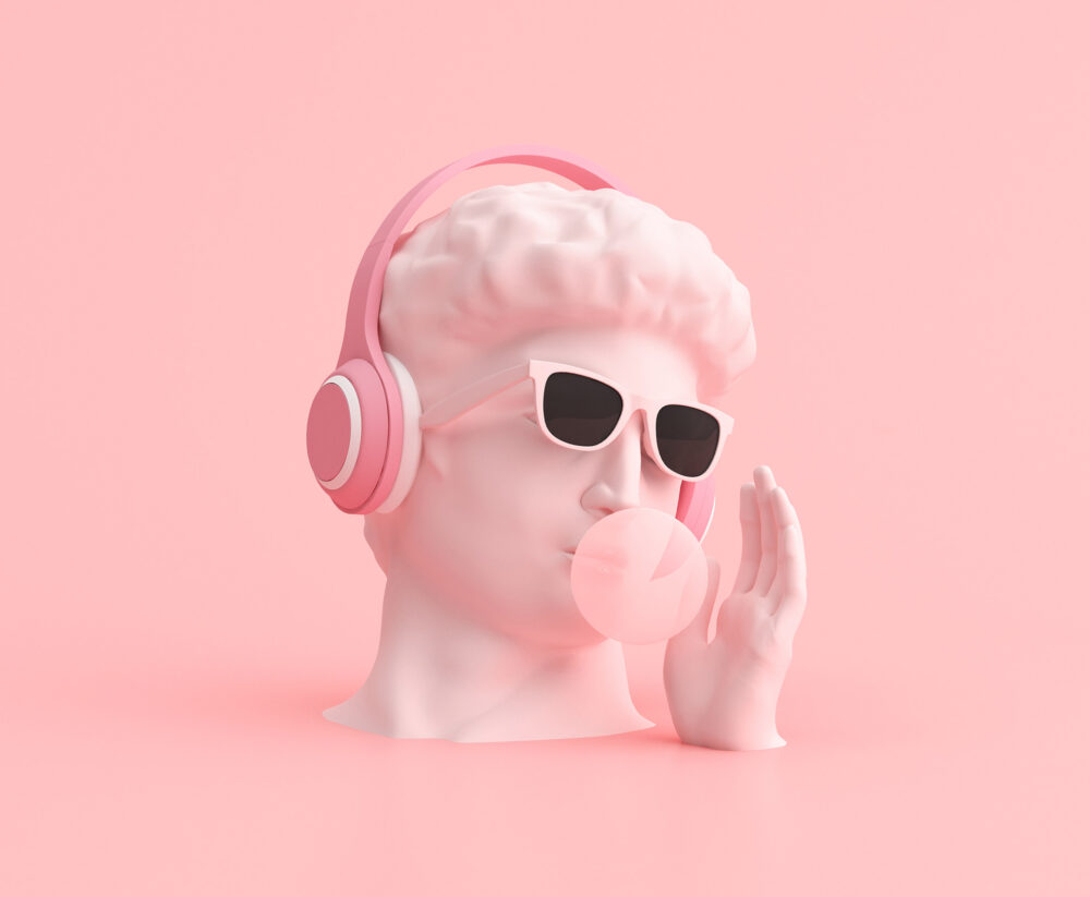 Headphones 3D Rendering